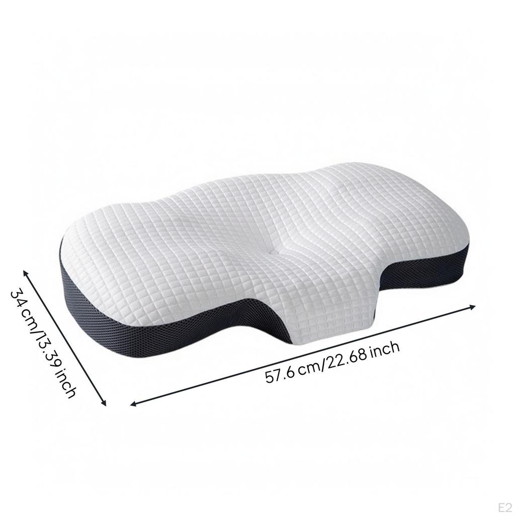 Memory Foam Pillow Supportive Bedding Contoured for Bedroom