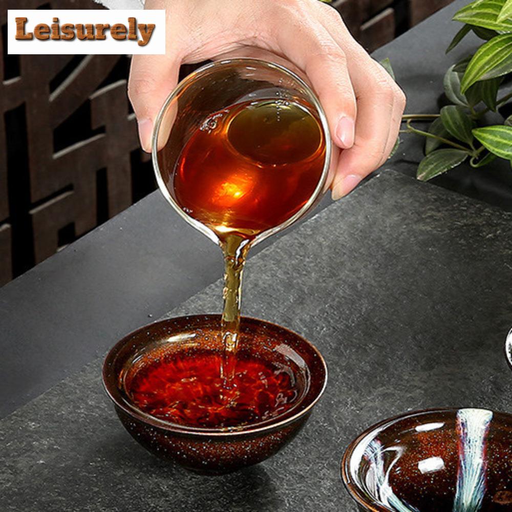 Ručně vyráběný kameninový čajový šálek v japonském stylu, změna glazury v peci, černý, malý, jeden šálek, miska na čaj Puer, starobylý meditační šálek, čajová souprava Kung Fu