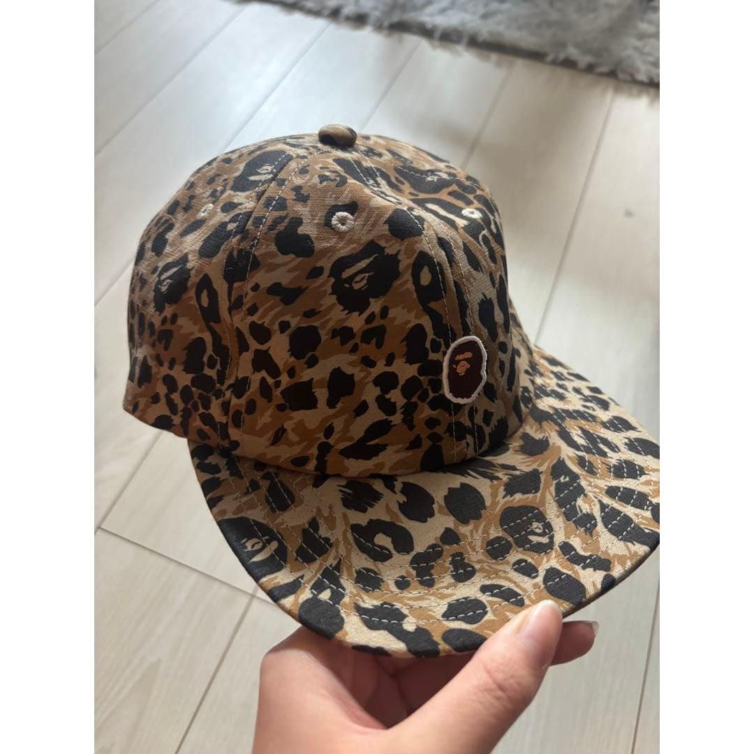Used A BATHING APE leopard print cap
