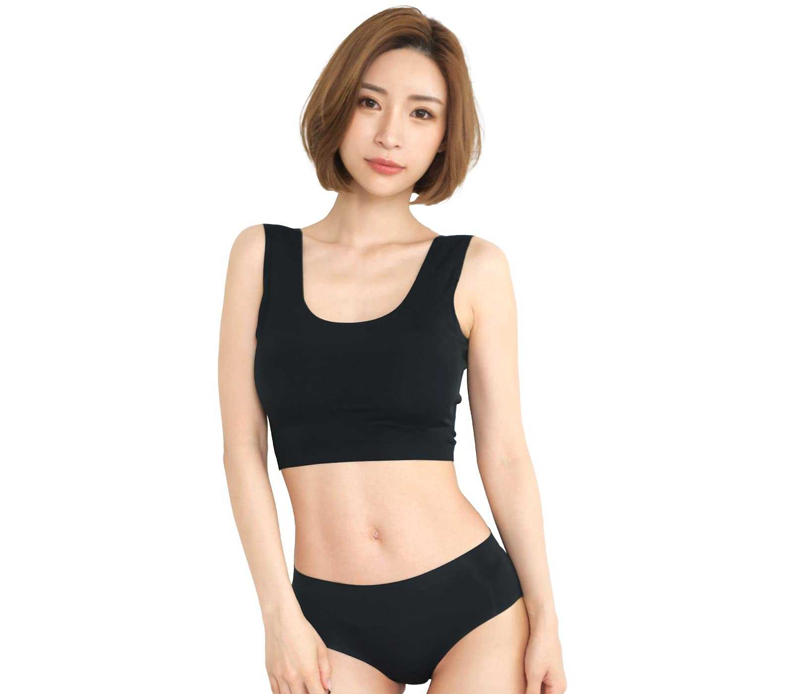 

Бесшовный беспроводной бюстгальтер и трусики Smile LaLa Размер Этот беспроводной спортивный бюстгальтер и комплект трусиков идеально подходят для повседневной носки и имеют удобный Этот