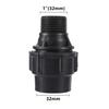 Plastic PE Water Pipe Quick Connection 1/2" 3/4"1"1.2"1.5" Male Thread quick Straight connection 20mm 25mm 32mm 40mm 50mm 1 Pc