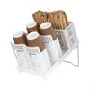 Cup Storage Rack Detachable Design Tilted Paper Organizer SpaceSaving Coffee Station