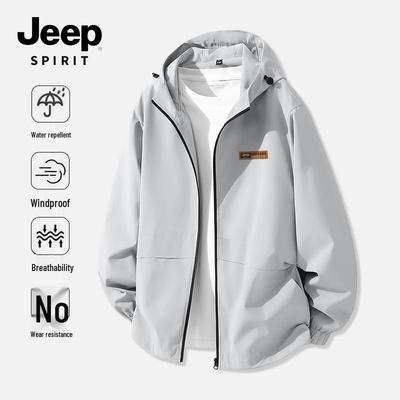 JEEP SPIRIT Men's Outdoor Triple-Proof Workwear Jacket