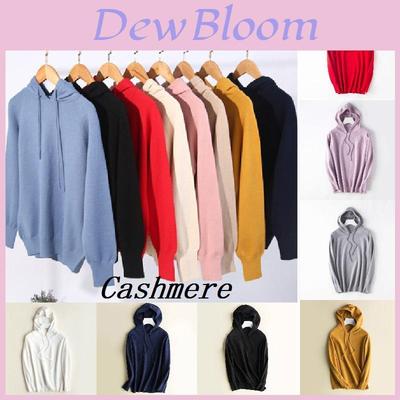 Women's Loose Sweater Knitted Soft Cashmere Hoodies Coat For Cozy Comfort