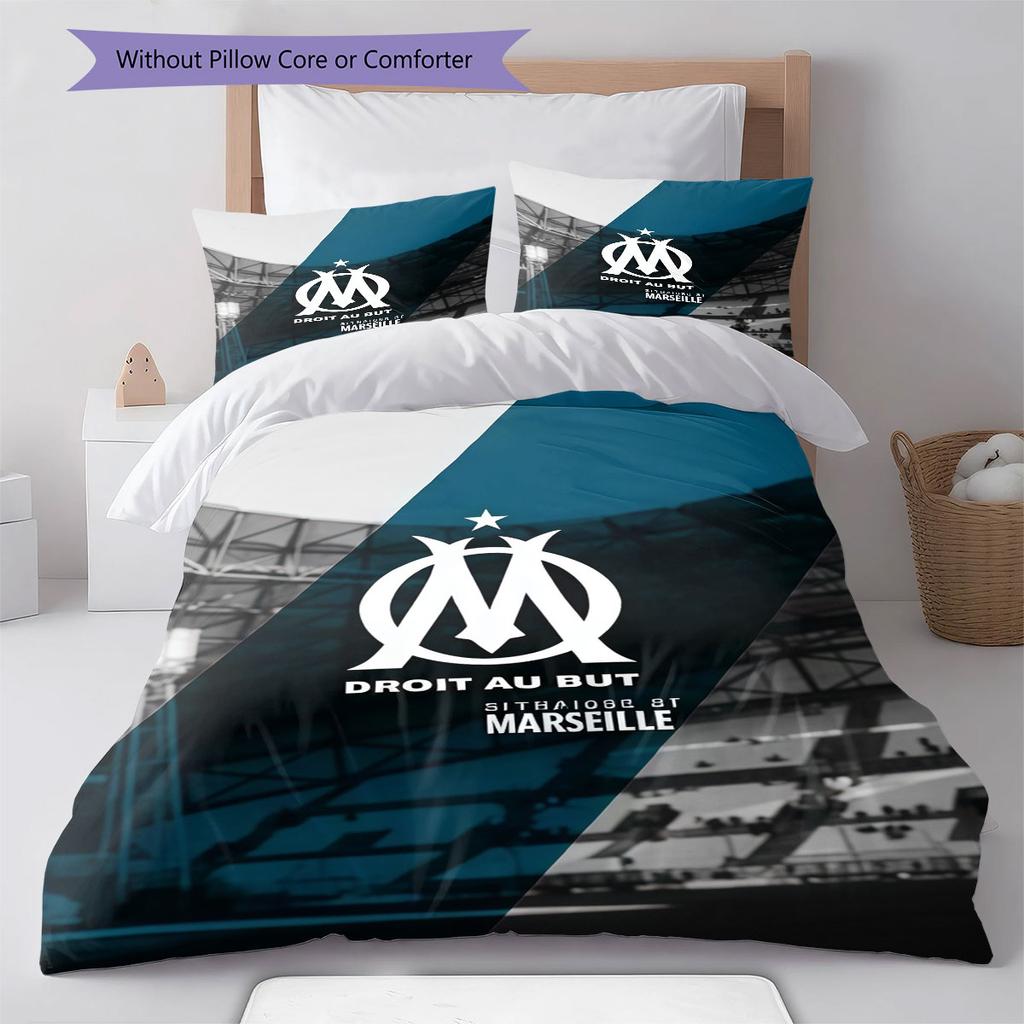 OM logo Bedding Quilt Set Quilt Cover Pillowcase Home Decoration Birthday Gift (1 * duvet cover + 2 * pillowcase, without core)