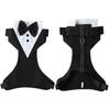 Dog Tuxedo Costume Formal Shirt Dog Wedding Black Jacket Suit Pet Puppy Prince Ceremony Bow Tie Suit Small Dogs Cat Vest Clothes