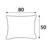 Pillowcase 50x80 cotton satin, dark beige, plain
