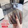Applicable To Apple 11mini Transparent Black Mobile Phone Case iPhone11 Plus Fine Hole Material 11 Protective Case XR