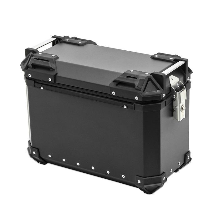 Valise latérale moto - Bagtecs XW30 - Aluminium noir - 30 Litres - Étanche et sécurisée