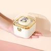 Cartoon Bear Flip Ring Box Automatic Romantic Rotating Jewelry Box Cute Surprise Mechanism Box Confession Proposal