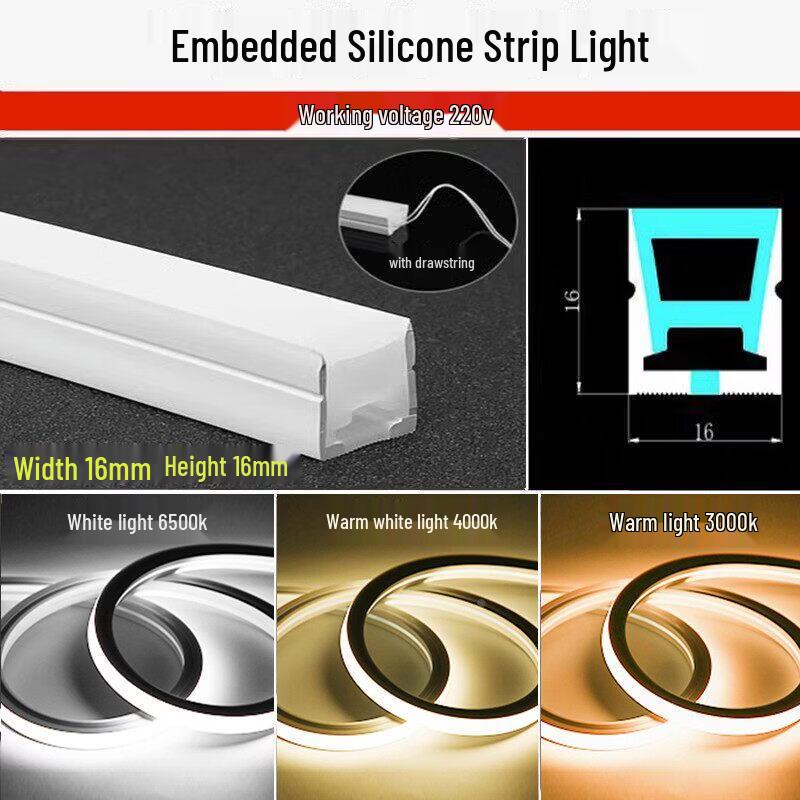 

220V Flexible Silicone LED Linear Light Strip