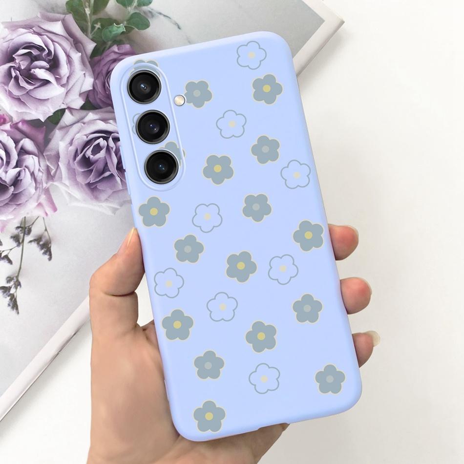 For Samsung Galaxy S23 FE Fashion Sunflower Butterfly Painted Case For Samsung S23FE 5G S 23fe SM-S711B Soft Silicon Jelly Cases
