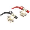 2Pcs Car Battery Terminal Connector With 4 Terminal Black Red Boat Trailer Clamp Connector for SAE O