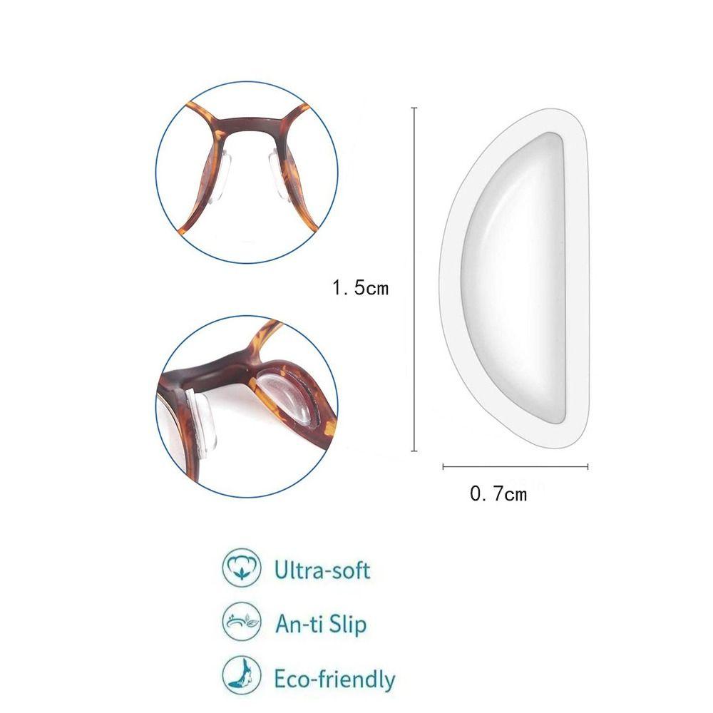20Pair/set Invisible Glasses Nose Pads D Shape Stick on Spectacles Nose Pads Nasal Supports