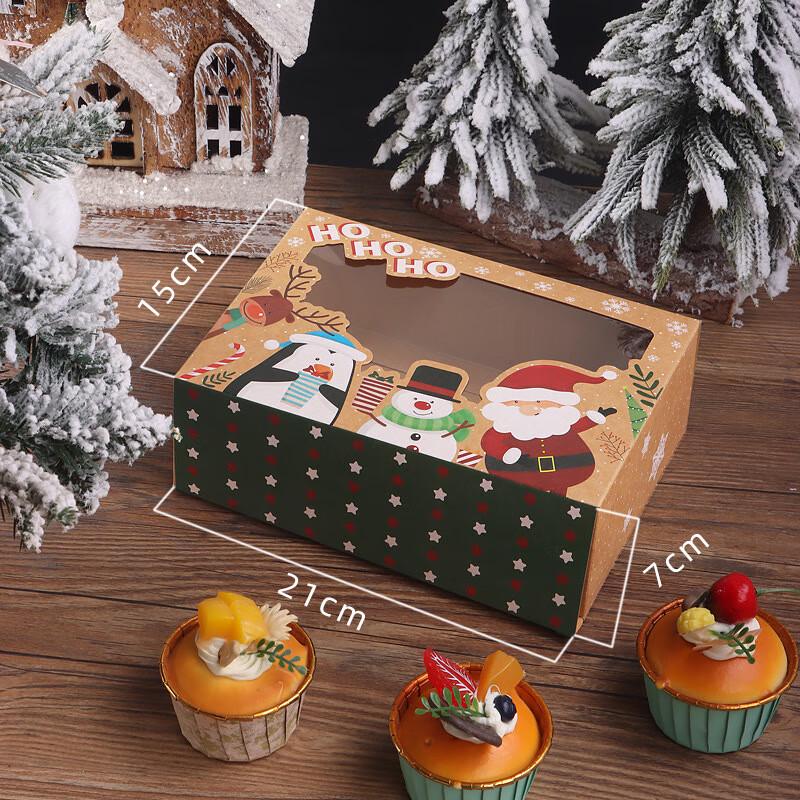 Christmas Window Dessert & Donut Boxes