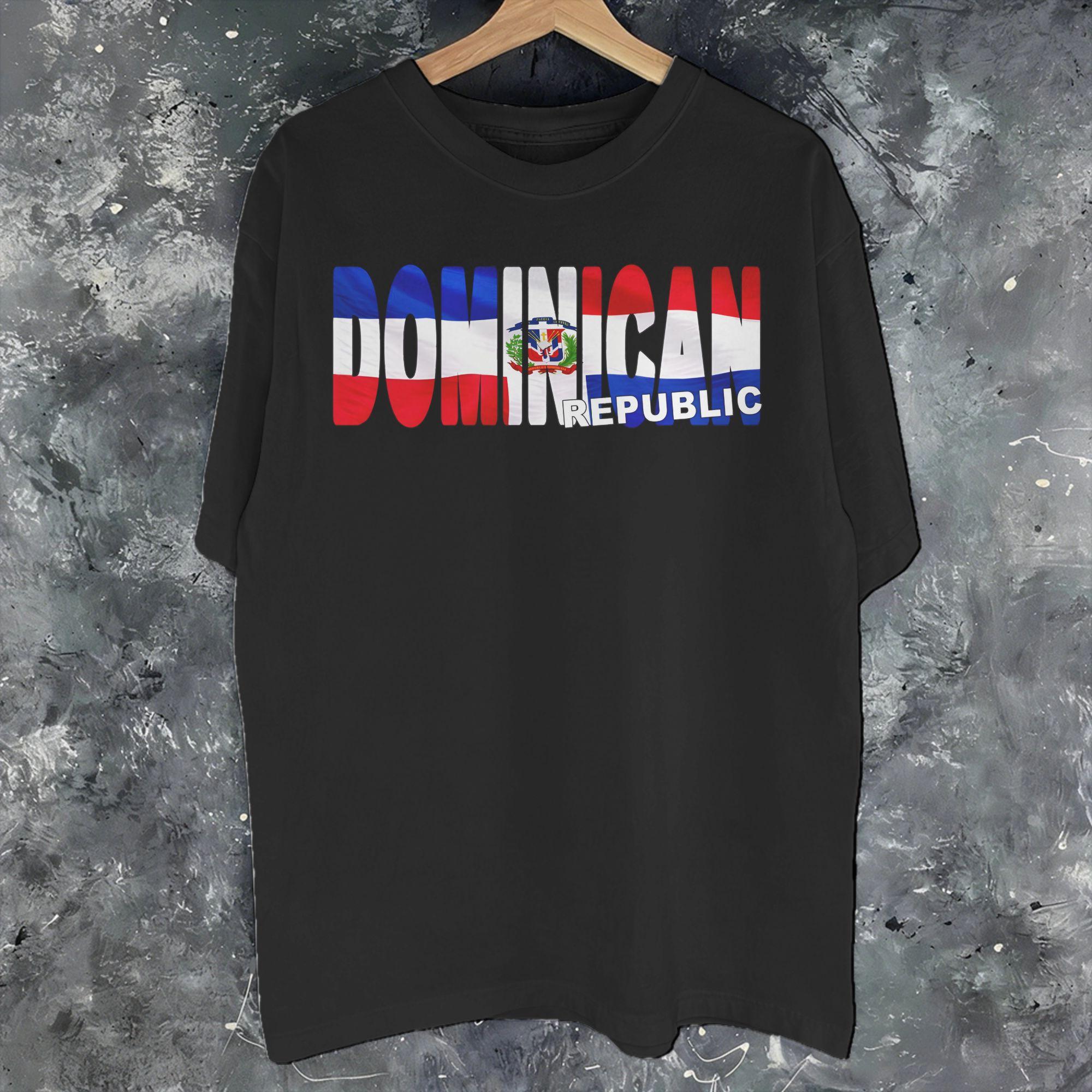 

Dominican Republic Print T Shirt for Unisex Women Pure Cotton Tee Shirt Clothing 4XL