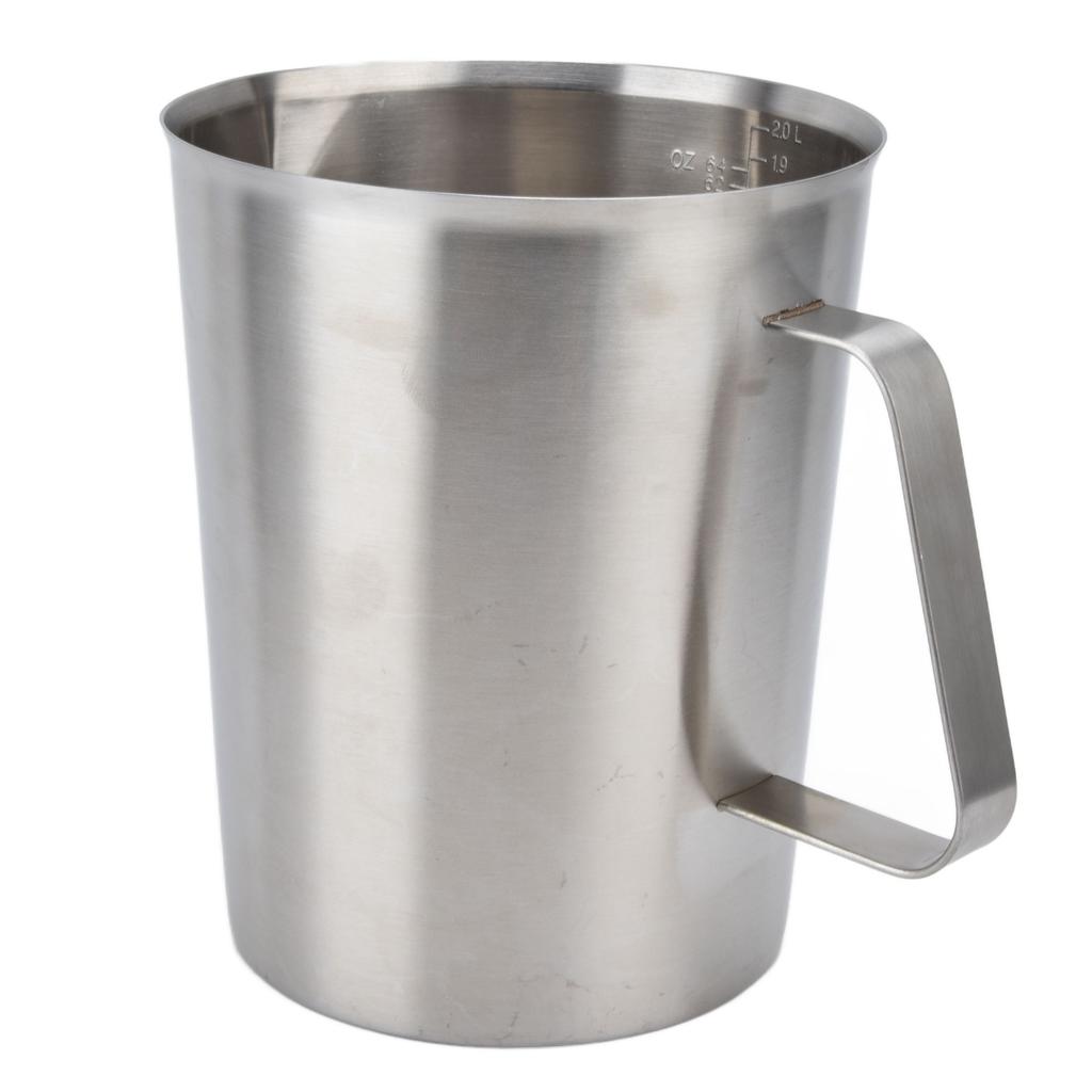 Measuring Cup 304 Stainless Steel CorrosionResistant Coffee Milk Frothing Cup with Scale for Home