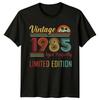 Vintage 1985 Aged 41st Birthday Unisexs TShirt Retro Limited Edition