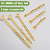 Imperial Self-Drilling Wood Screws T 25 Star Drive Wood Screws Yellow Deck Screws  Exterior Use