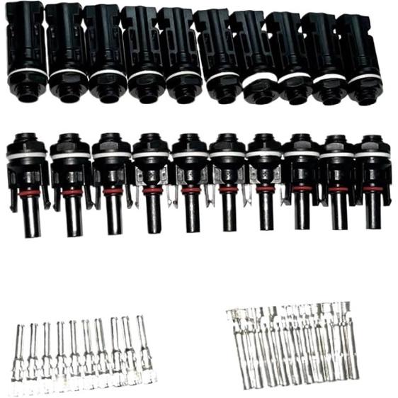 

HFHYDZSW 10 пар M12 Монтажный разъем для солнечной панели Разъемы-муфты для солнечных фотоэлектрических панелей для распределительной коробки с задним креплением для установки в раму