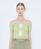 LARTIGENT L4 Cable Offshoulder Knit(Green)