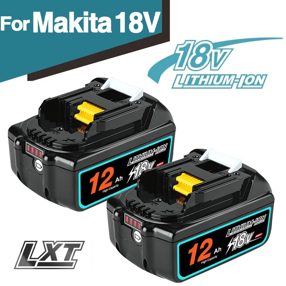Genuine With Charger BL1860 Rechargeable Battery 18V 12000mAh Lithium Ion for Makita 18v Battery BL1850 BL1880 BL1860B LXT400