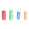 Portable Aluminum Pill Case with Keychain & Sealed Earplugs - Outdoor Survival Gear Pendant