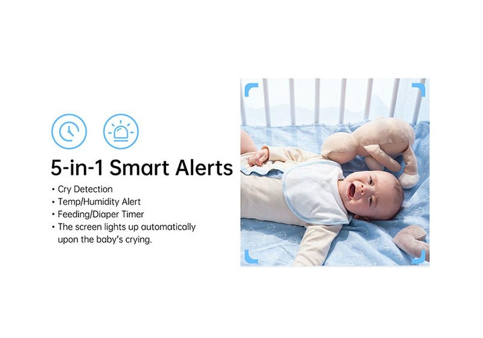 HD Smart WIFI Baby Monitor mit mobiler App und Fernüberwachung