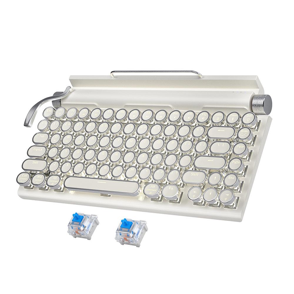 Dynamic Luminous Wired Mechanical Keyboard & Silent Gaming Mouse Set, Three-Mode for Office & Gaming.