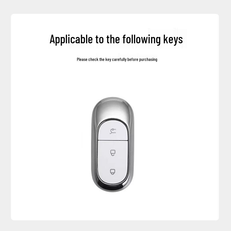 Leapmotor C11 Car Key Case: High-Tech Black Metal Protective Shell