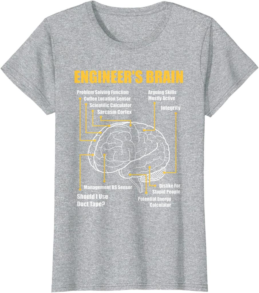 Engineers Brain  Funny Sarcastic Engineering Gift TShirt for Men Women Graphic T Shirts