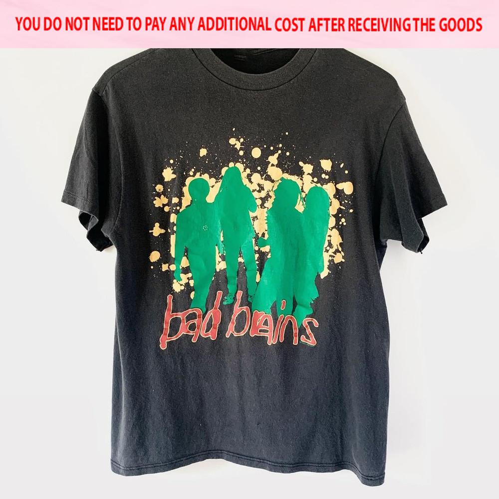 

Vtg 1989 Bad Brains Band T-Shirt Gift Family Black S-5XL SN214 Unisex T-Shirt XXXL