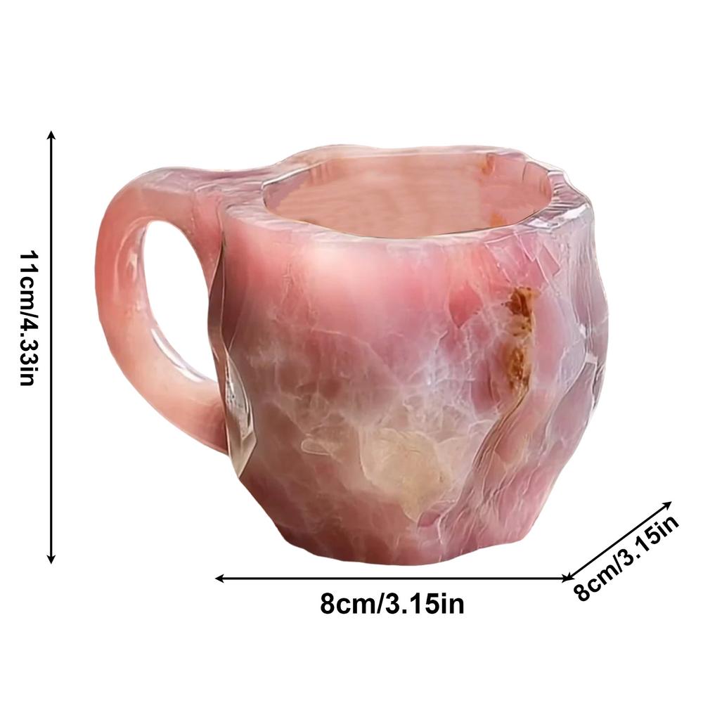 

Mineral Crystal Mugs 11 Oz Mineral Crystal Drinking Mug For Coffee Large Caliber Bar Club Mug Party Tea Cups Funny Coffee Cups other рожевий
