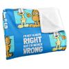 Garfield Not Always Right Silky Supersoft Blanket