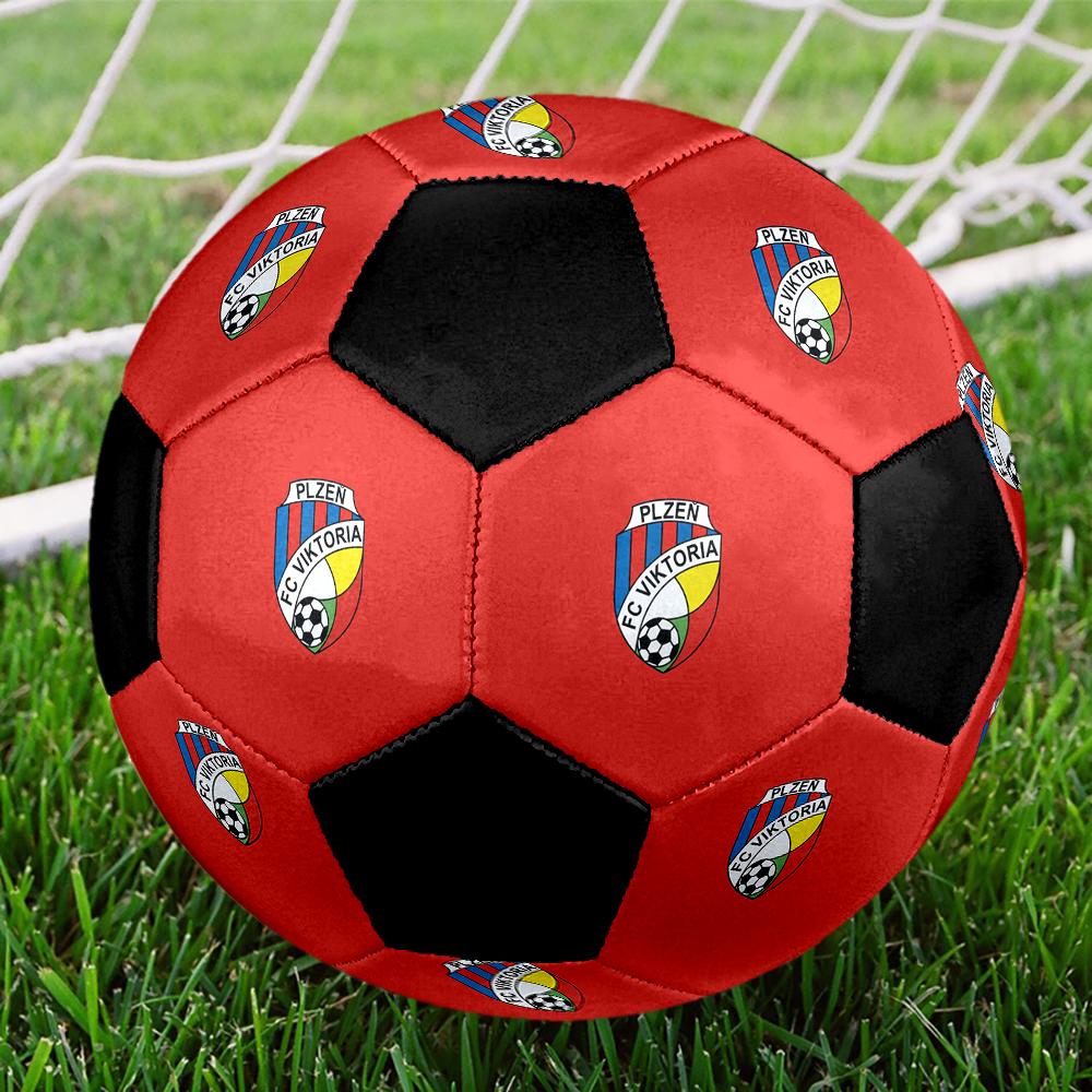 SIZE 5 FC Viktoria Plzeň Soccer Ball Colorful All Ages Machine Stitched PVC Competition Ready Durable High-Bounce