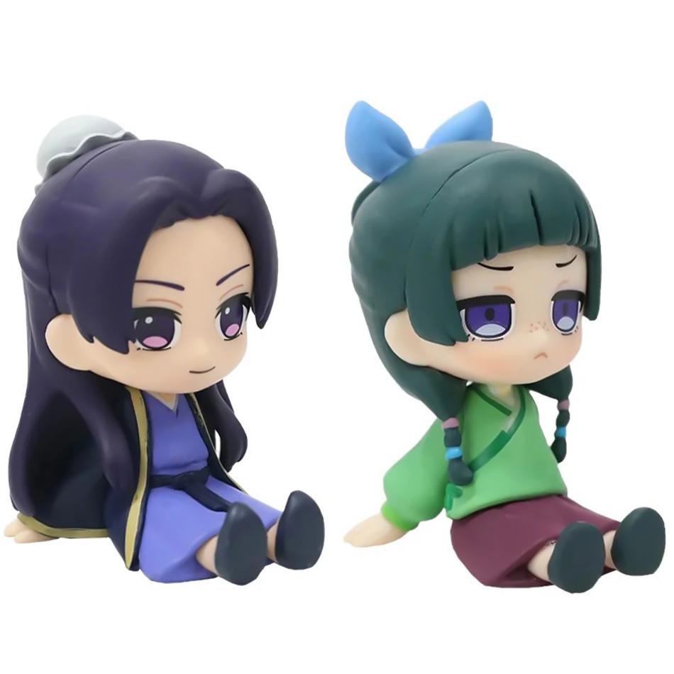 Anime Dzienniki Aptekarki 11cm Maomao Jinshi Styl Kwaii Figurki Zabawki Model PVC Lalka Kolekcjonerska Urocza Dekoracja Biurka Prezenty