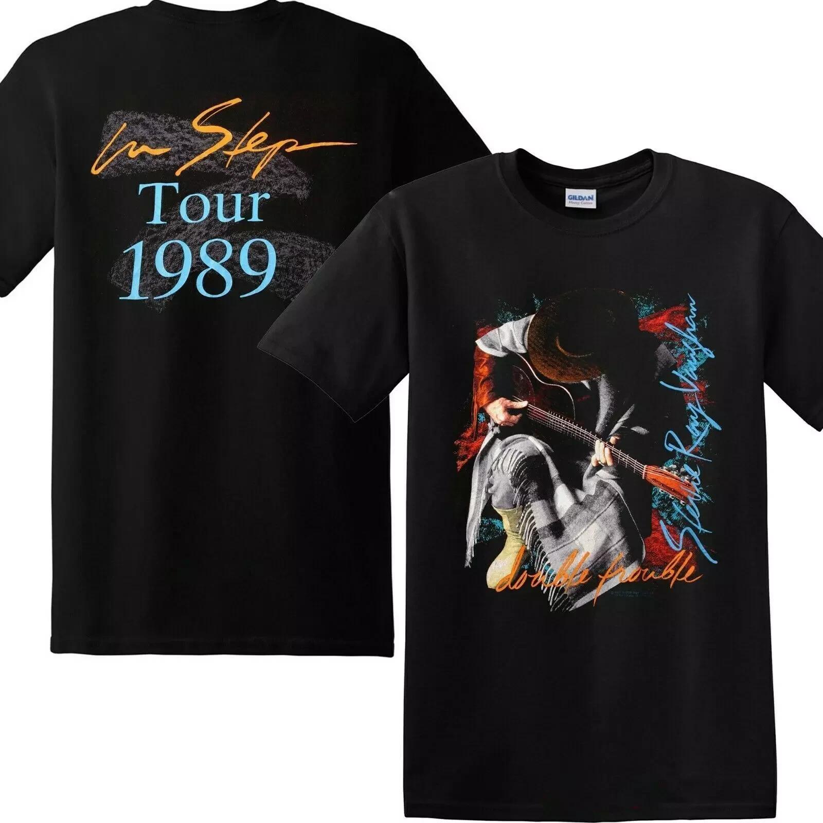

Vaughan Ray Stevie Step Футболка Тур Винтаж 1990 Рубашка Размер 1989 Рок-Музыка XL
