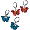 Zhiheng 50 Pack Alloy Butterfly Charms Monarch Butterfly Enamel Pendant Beads for Jewelry Making DIY Earring Necklace Bracelets Accessories Wine