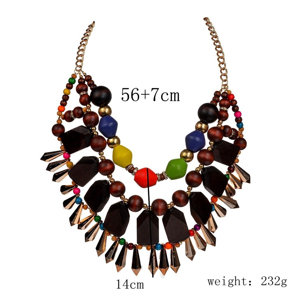 Bohemian Unisex Style Beaded Jewelry Set With Alloy Pendant And Drop Shapes For Summer Wardrobe
