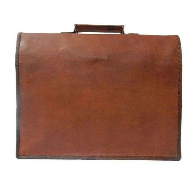 New Vintage Leather Messenger Bag Genuine Leather Laptop Satchel Bag Handmade