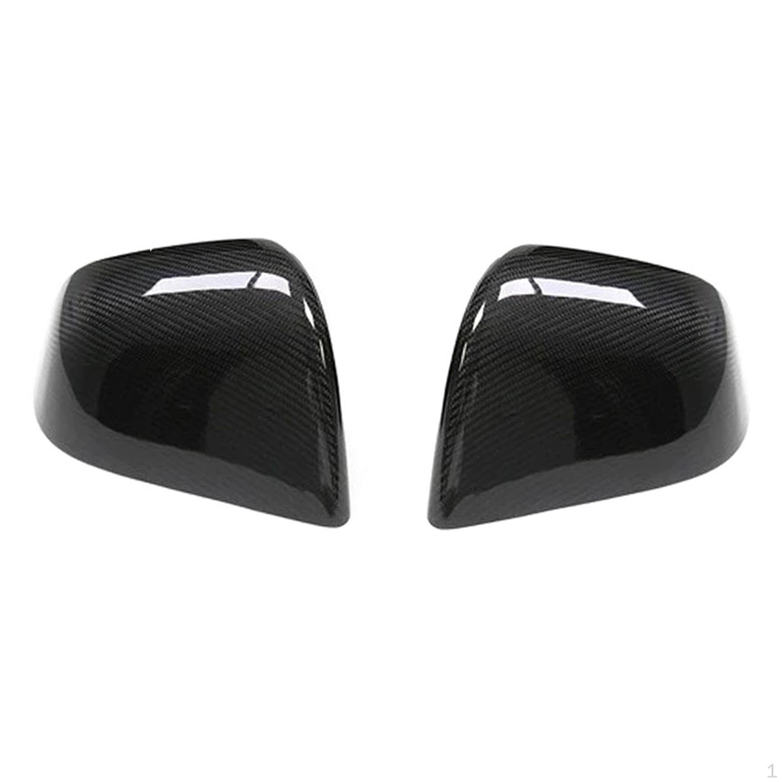 

2 Pieces Exterior Rearview Mirror Covers Protector Car Housing Replaces Door Side