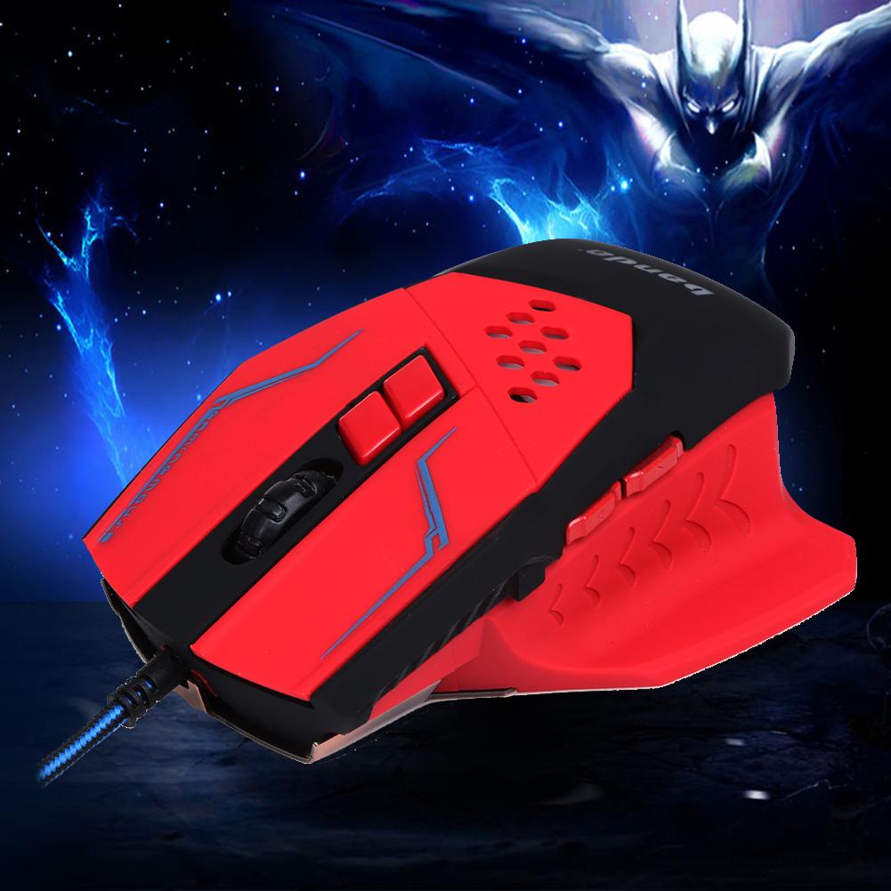 Buy Professional 3200DPI LED Optical Wired Gaming Mouse for Pro Gamer ...