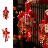 Handcrafted Cotton Thread Auspicious Knot Ornament New Year Pendant for Holiday Parties and Gifting