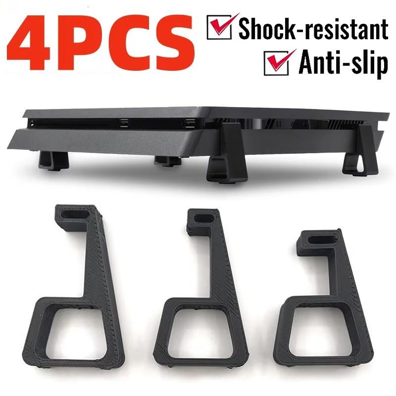 4Pcs Cooling Horizontal Holder For PS4/Pro/Slim Console Heighten Feet Bracket Mounted Anti-Slip Stand Base For PS4 Accessories