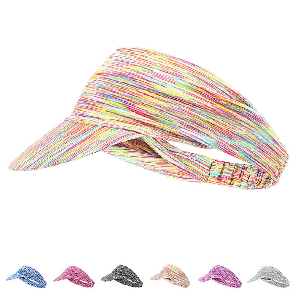Summer Sun Visor Hat For Men Women Empty Top Sunshade Sweat-absorbing Breathable Cap For Outdoor Cycling Running