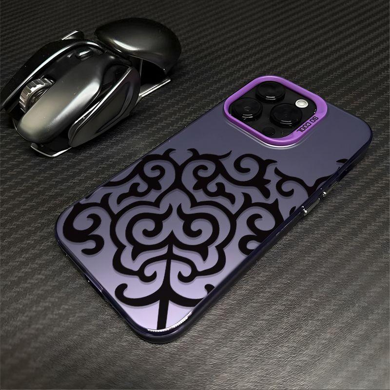 Minimalist Art Totem Pattern Phone Case For iPhone 17 Pro Max  16E 15 14 13 12 11XR XS MAX 7 8 PLUS MINI INS Luxury Matte Cover
