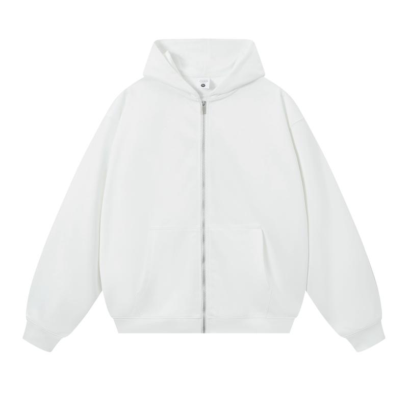 Hooded Zipper Sweatshirt Jacket for Men and Women Loose Fit Autumn Winter Thickened Sports Casual Cardigan