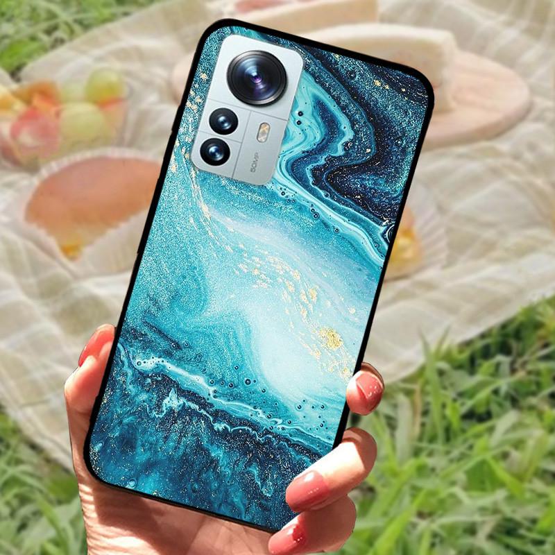 For Xiaomi Mi 12 Case 12X 12S Soft Silicone Cartoon Painted Phone Cover For Xiaomi 12 Pro Case 12S PRO Shockproof Coques Bumper
