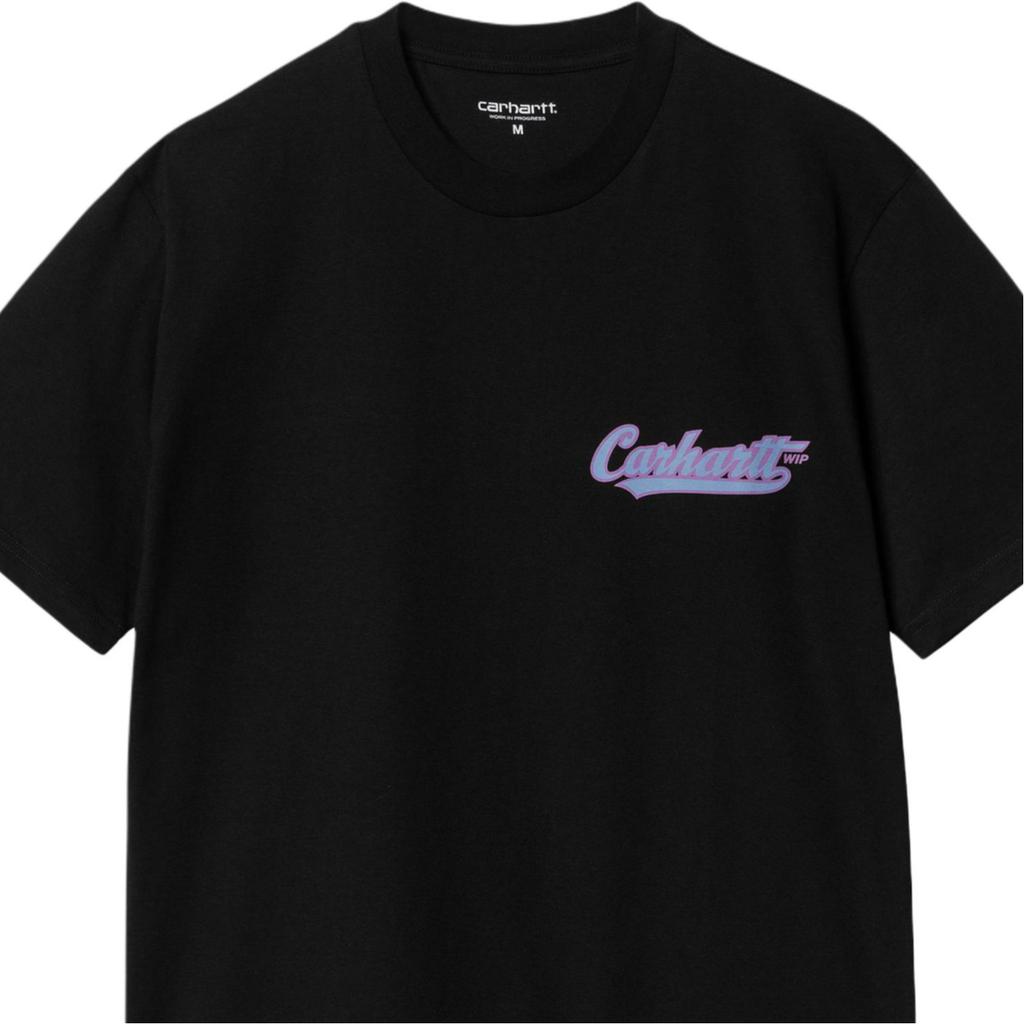 Carhartt WIP SS24 S/S Spill T-Shirt Back Logo Letter Number Print Crew Neck Short Sleeve T-Shirt Men T-Shirt I033950-89-XX