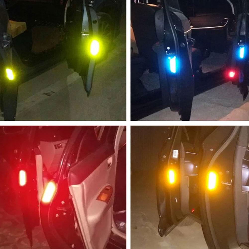 Reflective Car Door Sticker Safety Opening Warning Reflector Tape Decal Car Accessories Exterior Interior Reflector Sticker